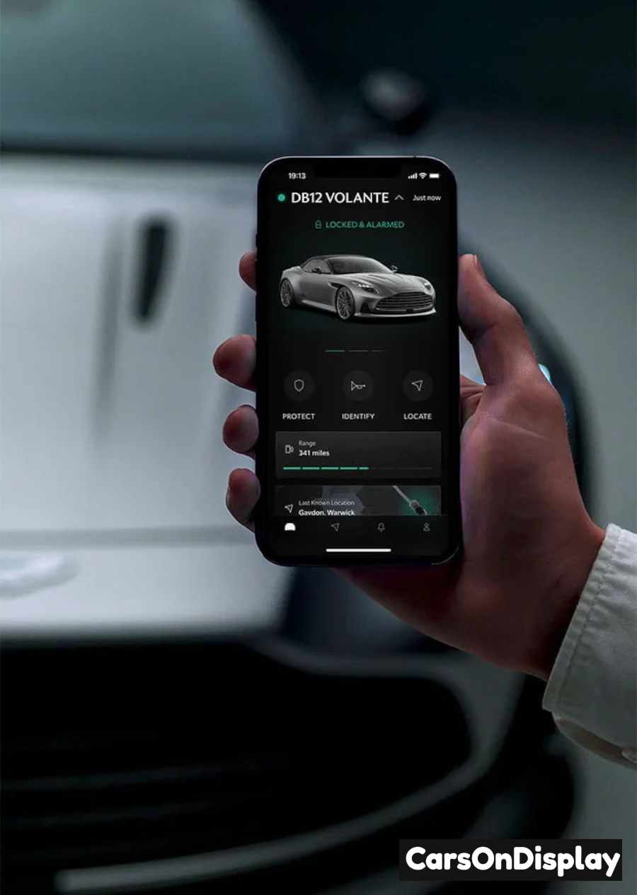 Aston Martin DB12 Volante 2024 App Connectivity