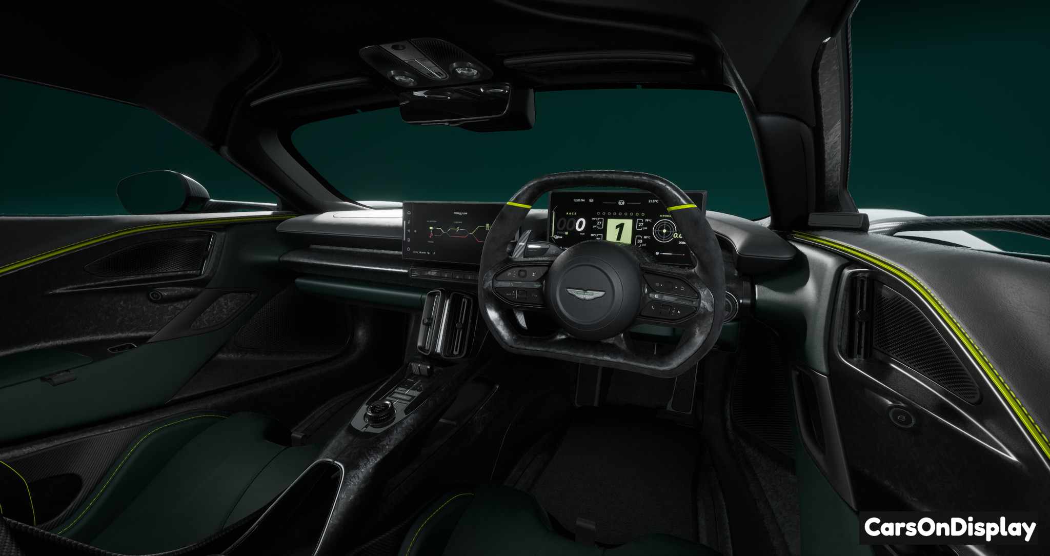 Aston Martin Valhalla Podium Green Interior