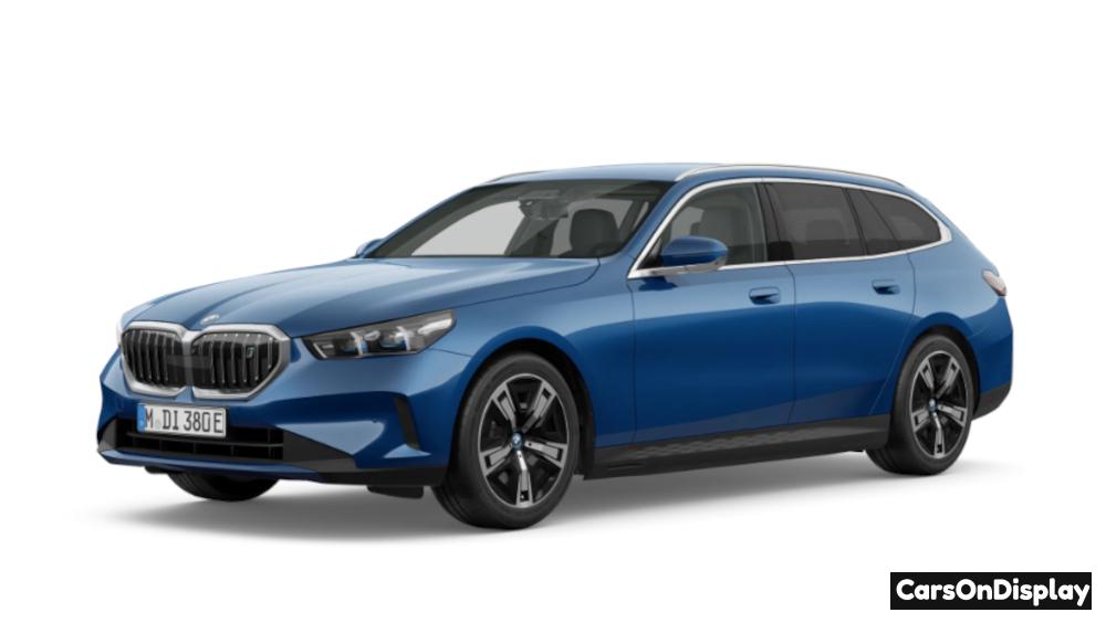 BMW i5 Touring premium electric estate car with spacious interior modern dashboard and aerodynamic styling