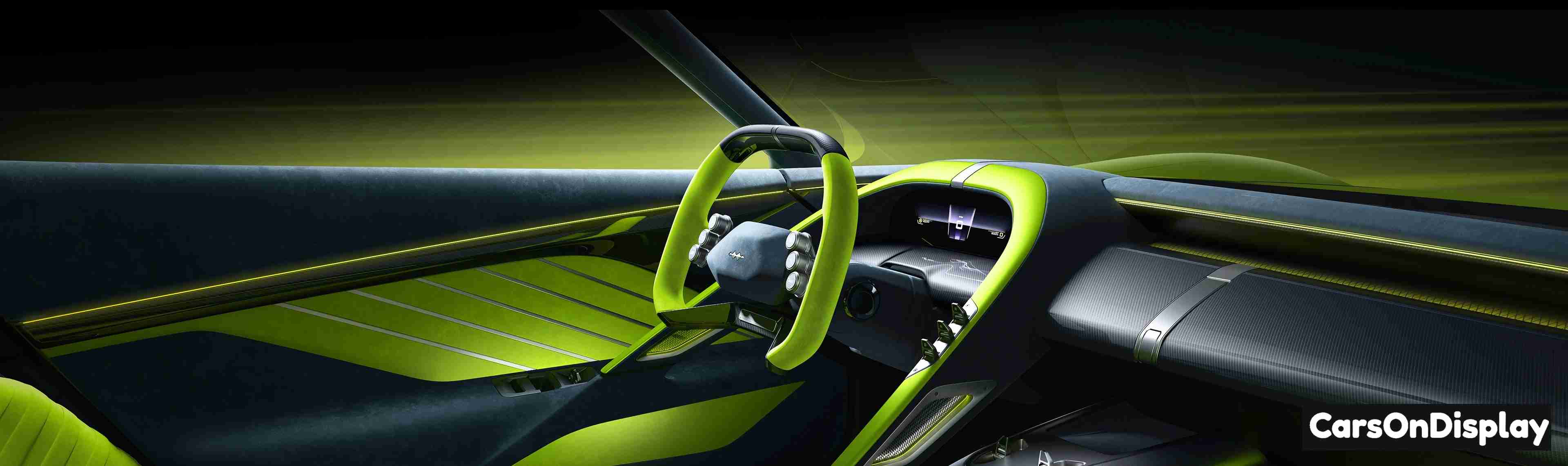 Fangchengbao Formula X Folding steering wheel and center console screen