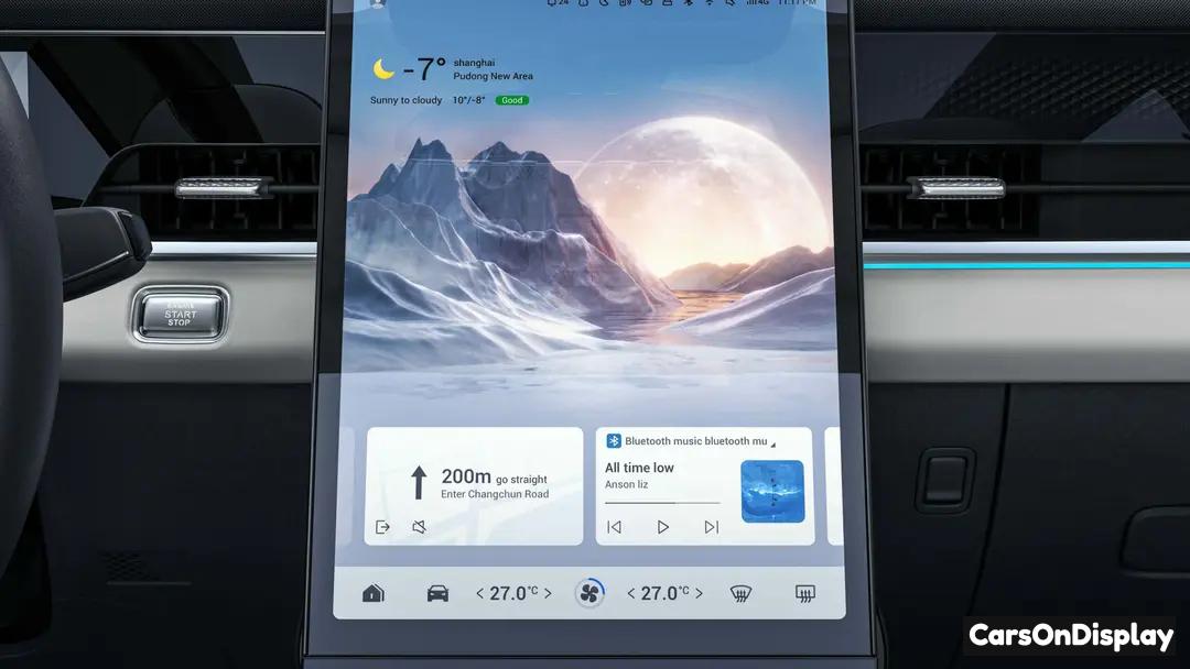 Jaecoo J5 EV 13.2 Full HD Center Display