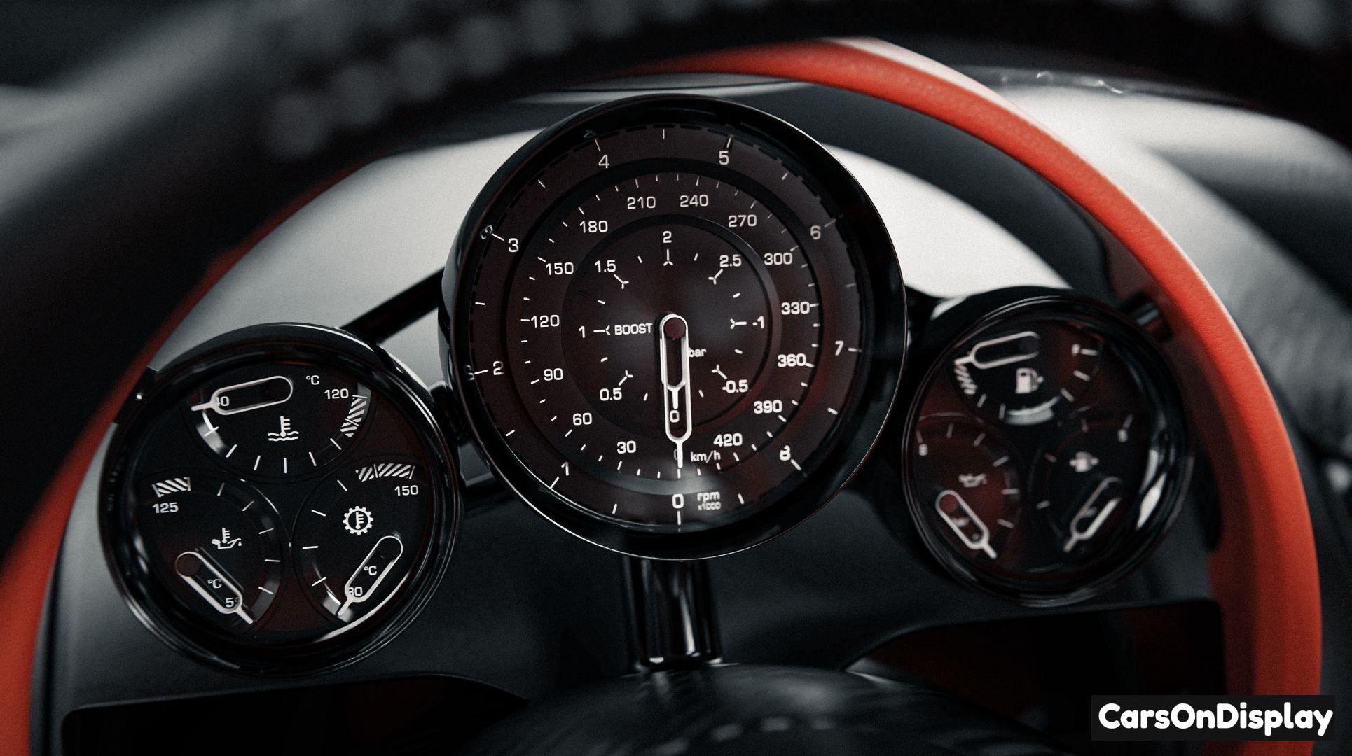 Koenigsegg CC850 - Analogue instruments