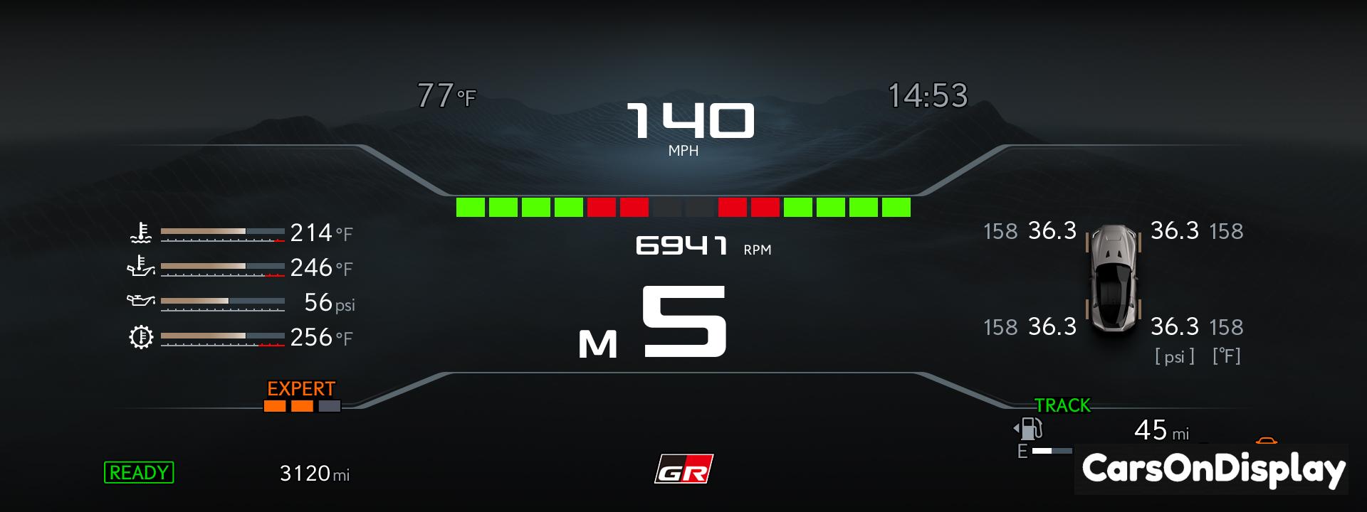 Toyota GR GT TFT LCD Meter