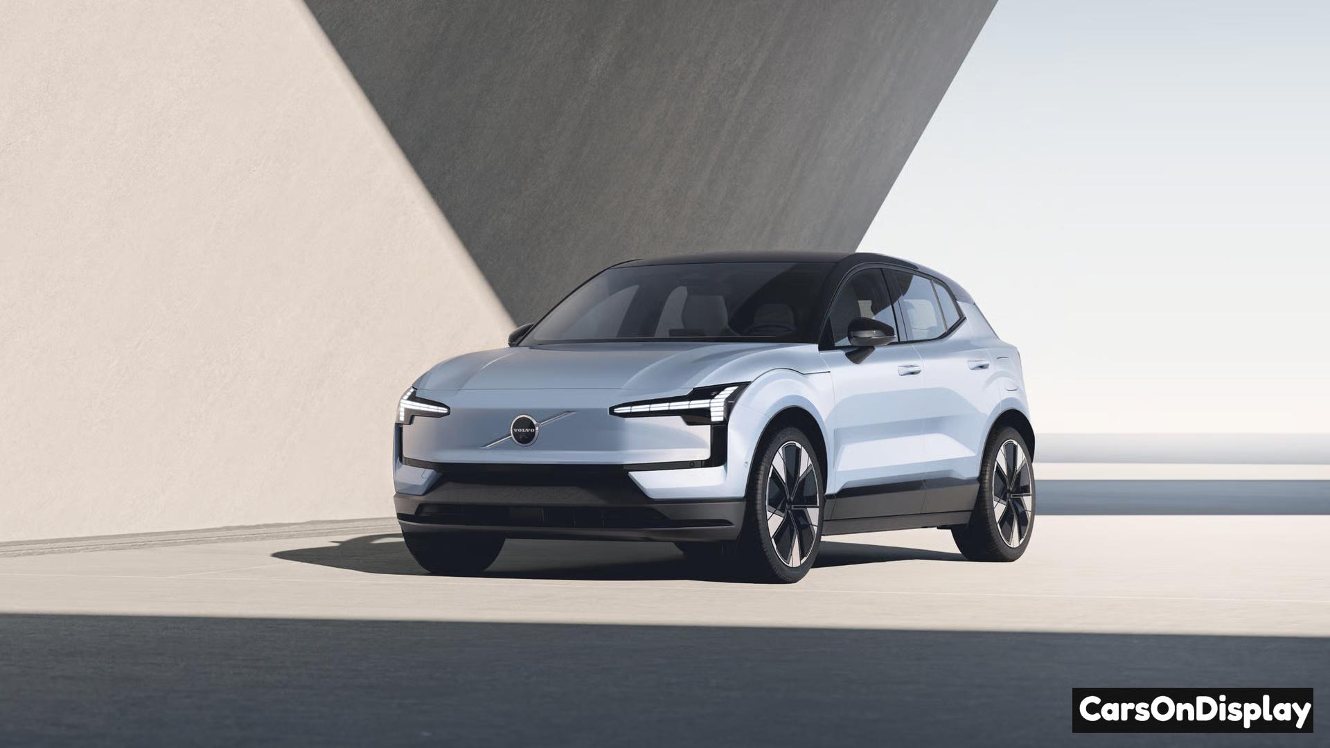 Volvo EX30 compact electric SUV premium interior minimal design